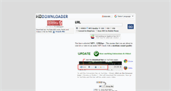 Desktop Screenshot of hddownloader.com
